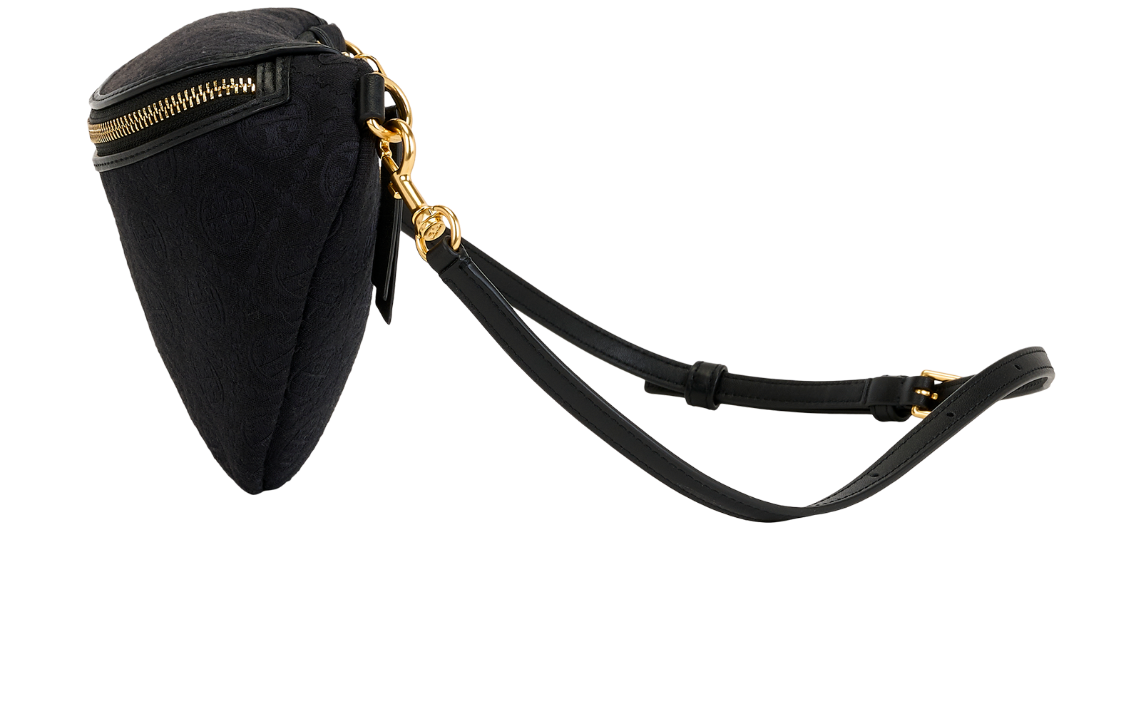 T Monogram Belt Bag, &pound;150, Handbags, Black, Fabric, Bottom view